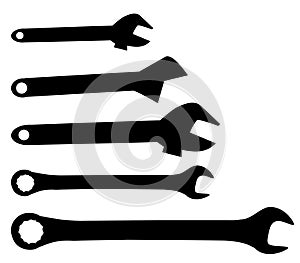 Different Wrench Set -vector