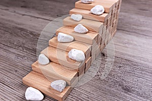 Difficult climb. Stones are in the way