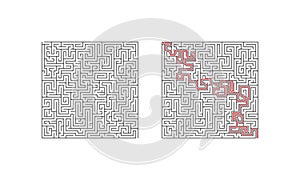 Difficult labyrinth maze game