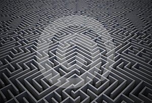 Difficult maze puzzle