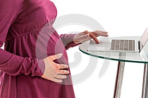 difficulties of a pregnant woman at work