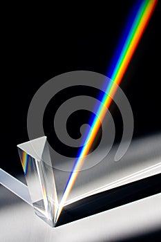 Diffraction of Sunlight through Glass Prism