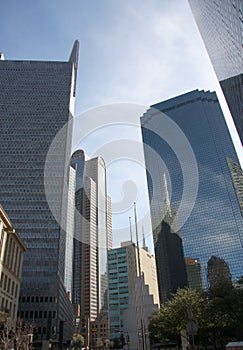 Diffrent style of skyscrapers in Dallas