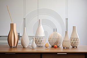 diffusers in various shapes and sizes placed side by side