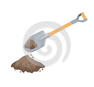 Dig with a spade photo