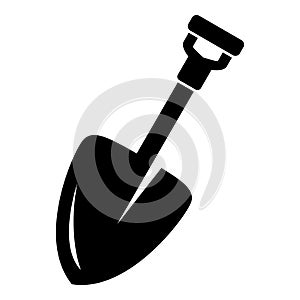 Dig spade icon, simple style