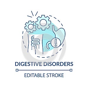 Digestive disorders concept icon