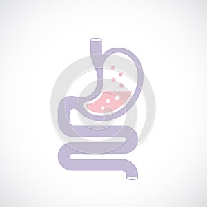 Digestive tract vector icon