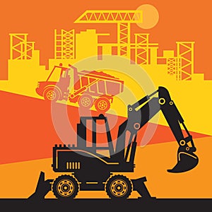 Digger, Construction power machinery