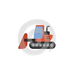 digger, excavator, bulldozer icon. Element of color construction icon. Premium quality graphic design icon. Signs and symbols