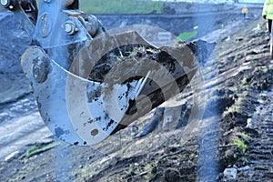 Strickland Digger Filled with Earth at the Scottish National Gallery