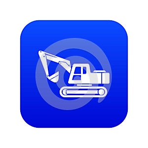 Digging machine icon, simple style