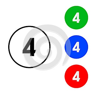 Number 4 icon