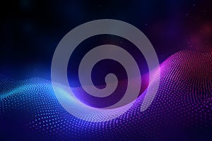 digital abstract color wave gradient blue background