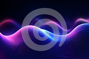 digital abstract color wave gradient blue background