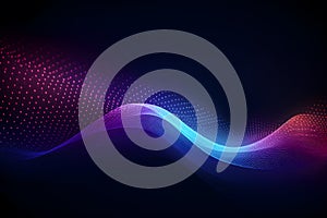 digital abstract color wave gradient blue background
