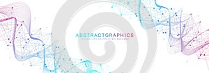 Digital abstract connection dots and lines. Network connection structure. Technology polygonal background. Plexus effect