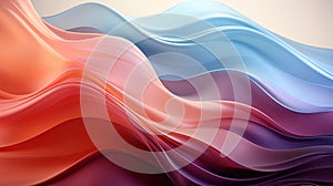 Digital Abstract Cyan and Purple Acrylic Paint Liquid Wavy Pattern Background