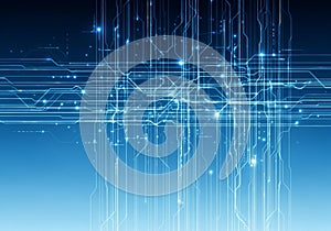 A digital abstract design featuring luminous