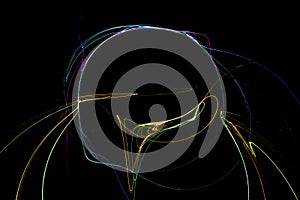 Digital abstract fractal background generated at computer