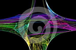 Digital abstract fractal background generated at computer