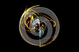 Digital abstract fractal background generated at computer