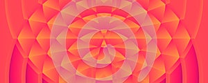 Digital abstract geometric floral shape