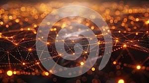 Abstract Network - Glowing Connections