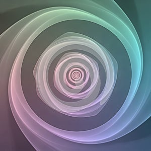 A digital abstract image featuring concentric