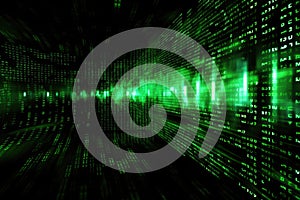 digital abstract network binary code AI generated