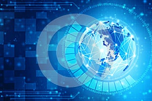 Digital Abstract technology background, Binary Background, futuristic background, cyberspace Concept