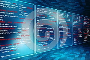 Digital Abstract technology background, binary code background