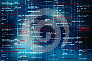 Digital Abstract technology background, binary code background