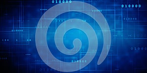 Digital Abstract technology background Internet Big data Concept Binary Code Background, format in technology background.