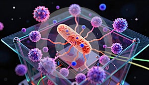 Digital Abstract Virus Visualization