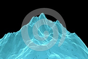 Digital Abstract Wireframe Landscape Background