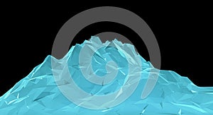 Digital Abstract Wireframe Landscape Background