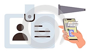Digital Access Authentication Using Mobile App and ID Badge for Secure Identity Verification