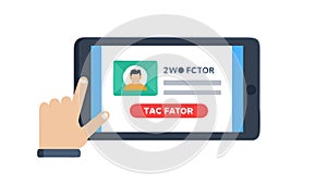 Digital Access Control System, vector design Generative AI