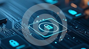 Digital access protection circuit board lock securing sensitive data and network systems