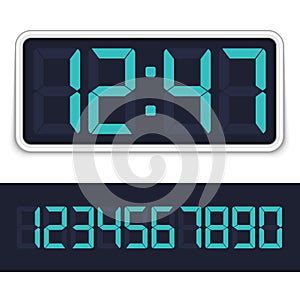 Digital alarm clock.