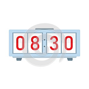 Digital alarm clock icon.