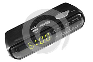 Digital alarm clock radio