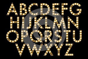 Digital Alphabet Marquee Style Scrapbooking Element