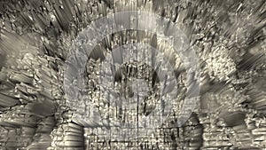 Digital animation of an alien landscape