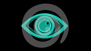 Digital Animation of Tech Eye icon.