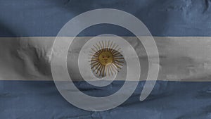 Digital animation of the waving flag of Argentina.