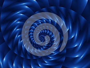 Digital Art Abstract Blue Spiral Background