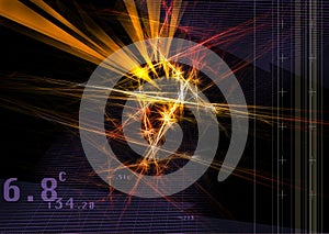 Digital art. Conceptual image