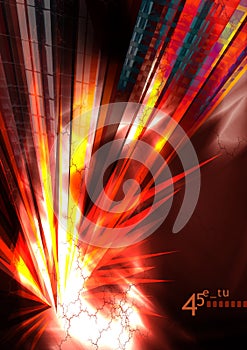 Digital art. Conceptual image